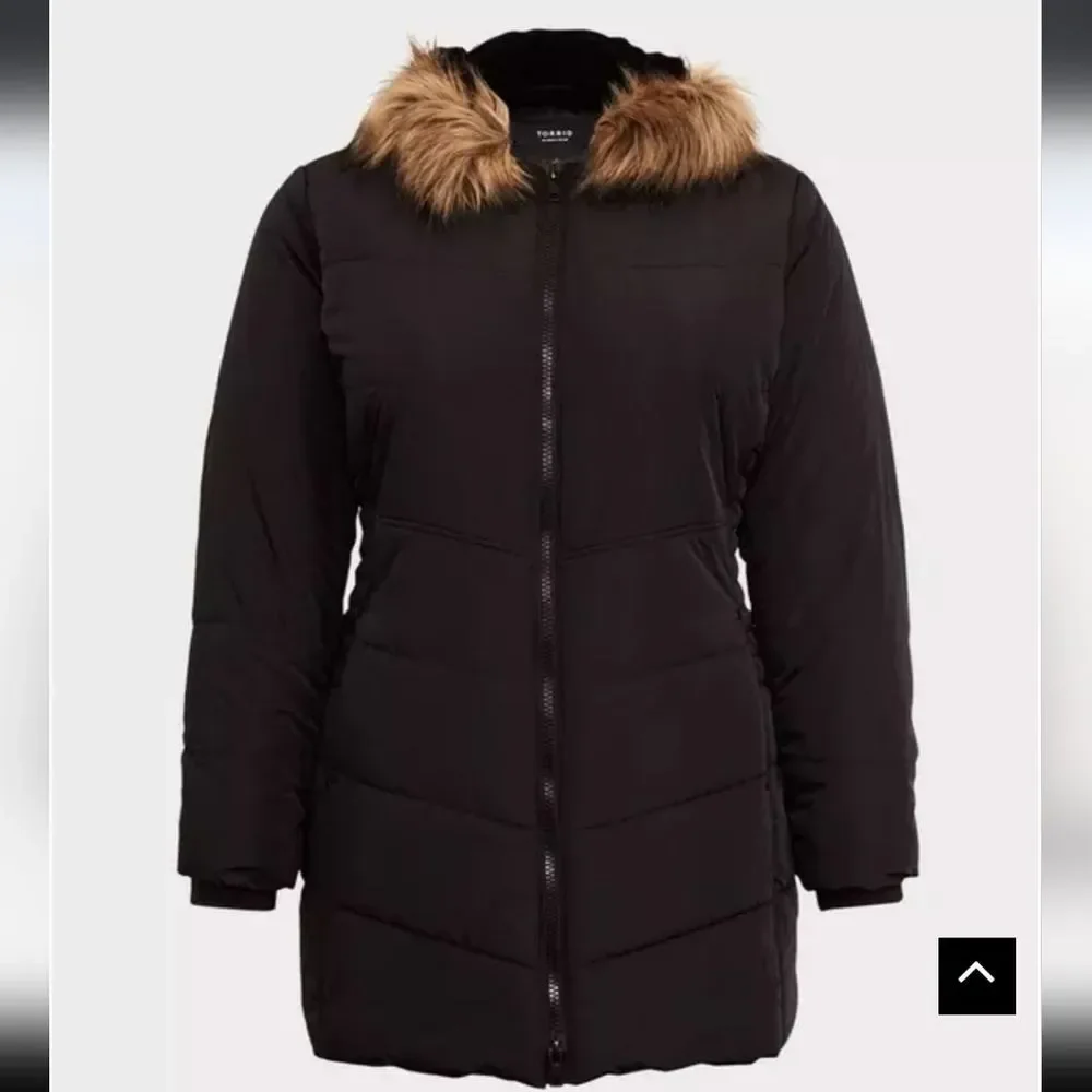 Torrid Black Puffer Coat